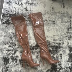 Steven cognac booties. Never worn